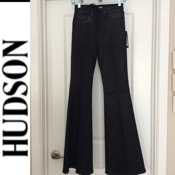 🔥SALE🔥NWT⭐️HP⭐️ Hudson High Waist Lace-Up Flare Jean - Picture 6 of 16